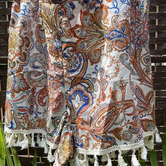 Bohemian Paisley Tassel Shorts - Picture 12 of 14